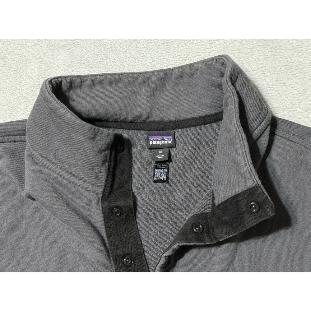 Patagonia Men's XL Snap-T Fleece Pullover Sweatshirt Mock Neck Button Pockets - Picture 9 of 12